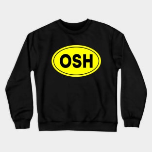 OSH Airport Code Wittman Regional Osh Kosh USA Crewneck Sweatshirt